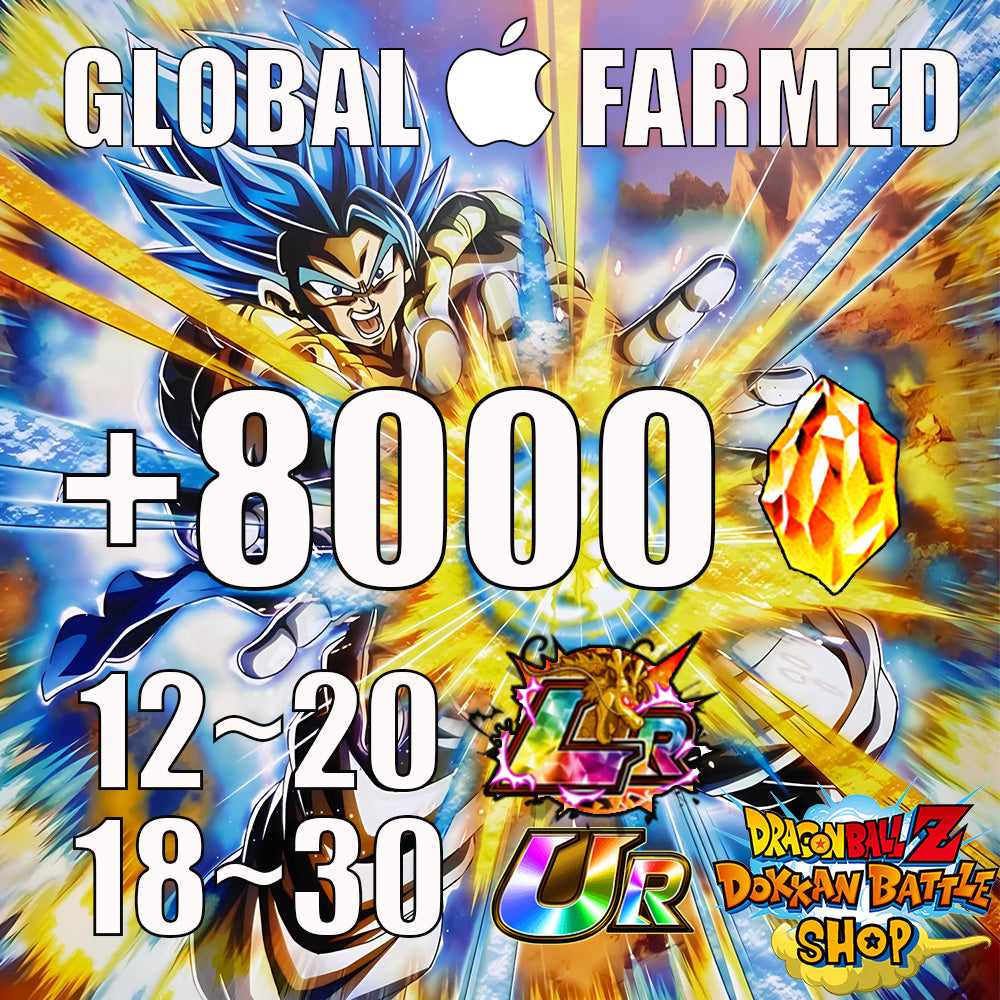 🔥 Dokkan Battle Global Account +8000 Stones | iOS 🔥